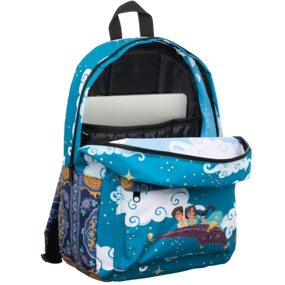 Disney's Aladdin and Jasmine Backpack - Laptop Book Bag - Picture 7 of 7